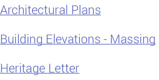 Architectural Plans Building Elevations Massing Heritage Letter 